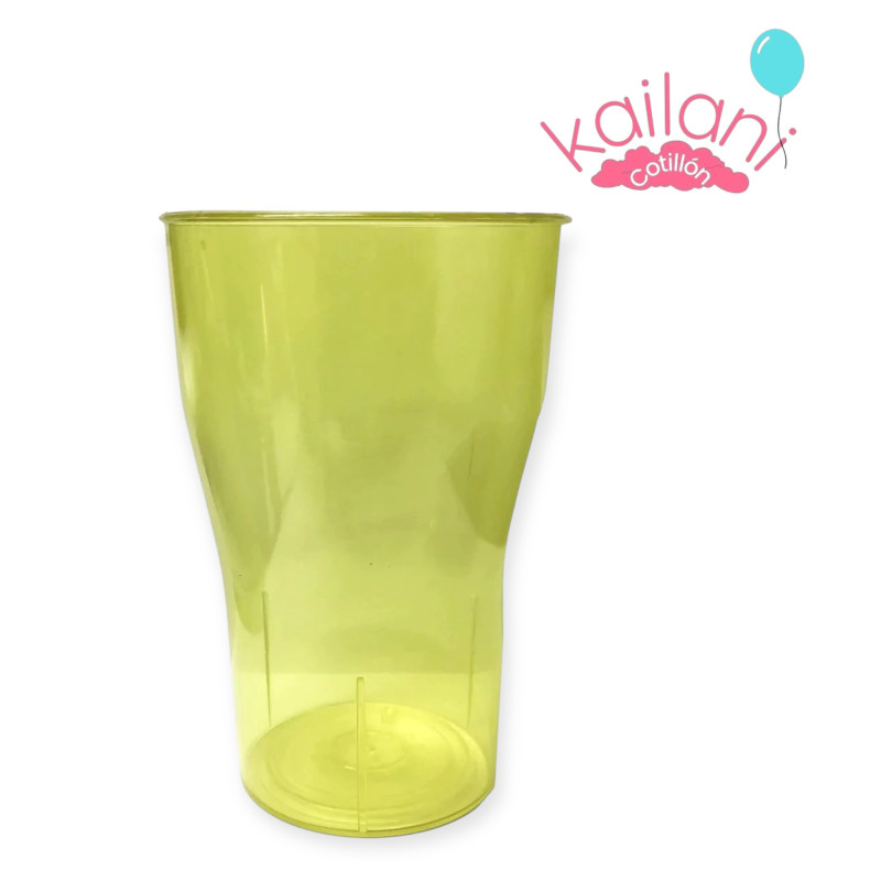 VASO COLA COLOR AMARILLO *20U