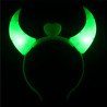 VINCHA DIABLA LED VERDE *6U
