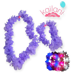 SET HAWAIANO COLLAR Y VINCHA LUMINOSO *1U
