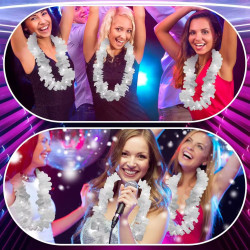 SET HAWAIANO COLLAR Y VINCHA LUMINOSO *1U