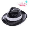 SOMBRERO PLÀSTICO GANGSTER NEGRO *12U