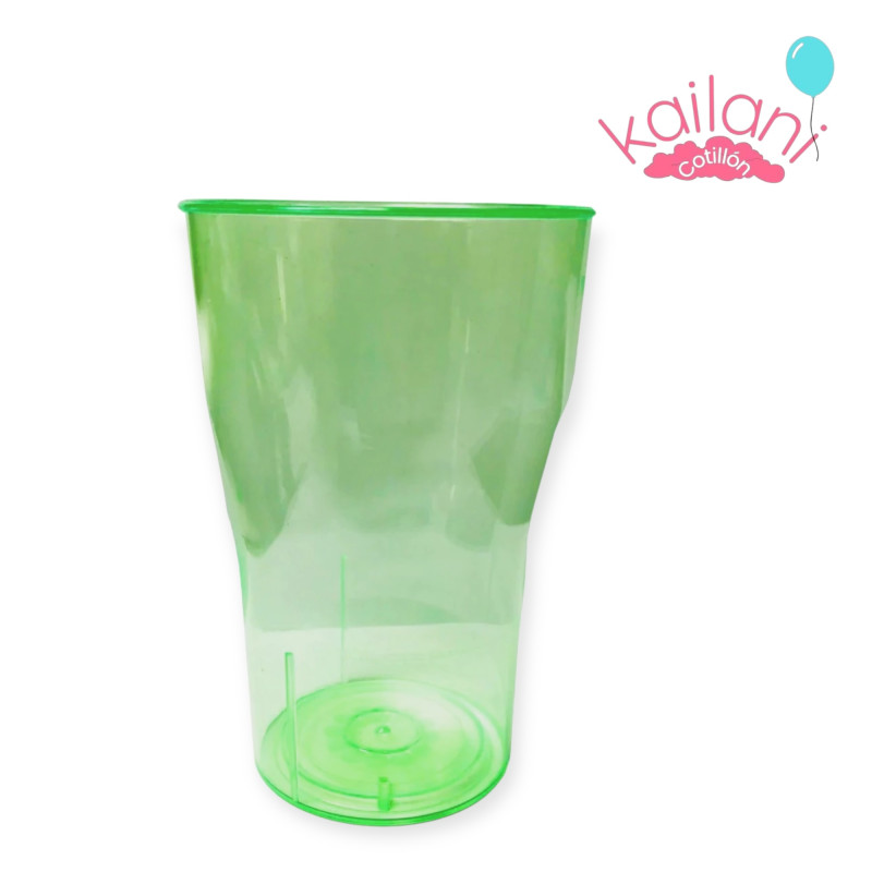 VASO COLA COLOR VERDE *20U