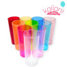 VASO TUBO AMARILLO *20U