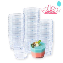 VASO OCTAGONAL 200 CRISTAL *20U