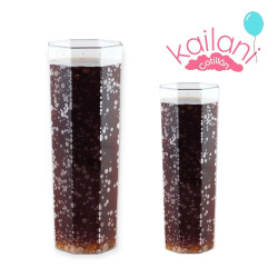 VASO TUBO OCTAGONAL CRISTAL...