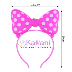 VINCHA MINNIE LED SURTIDO *6U