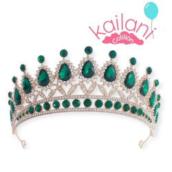 CORONA TIARA VINCHA VERDE *1U