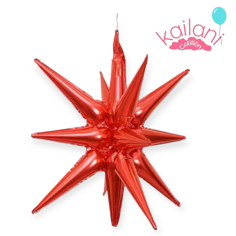 GLOBO ESTRELLA 22" ROJO *20U