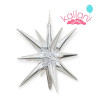 GLOBO ESTRELLA 22" PLATA *20U