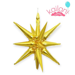 GLOBO ESTRELLA 22" DORADO *20U