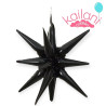 GLOBO ESTRELLA 22" NEGRO *20U