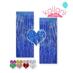 CORTINA HOLOGRAFICA AZUL *1U