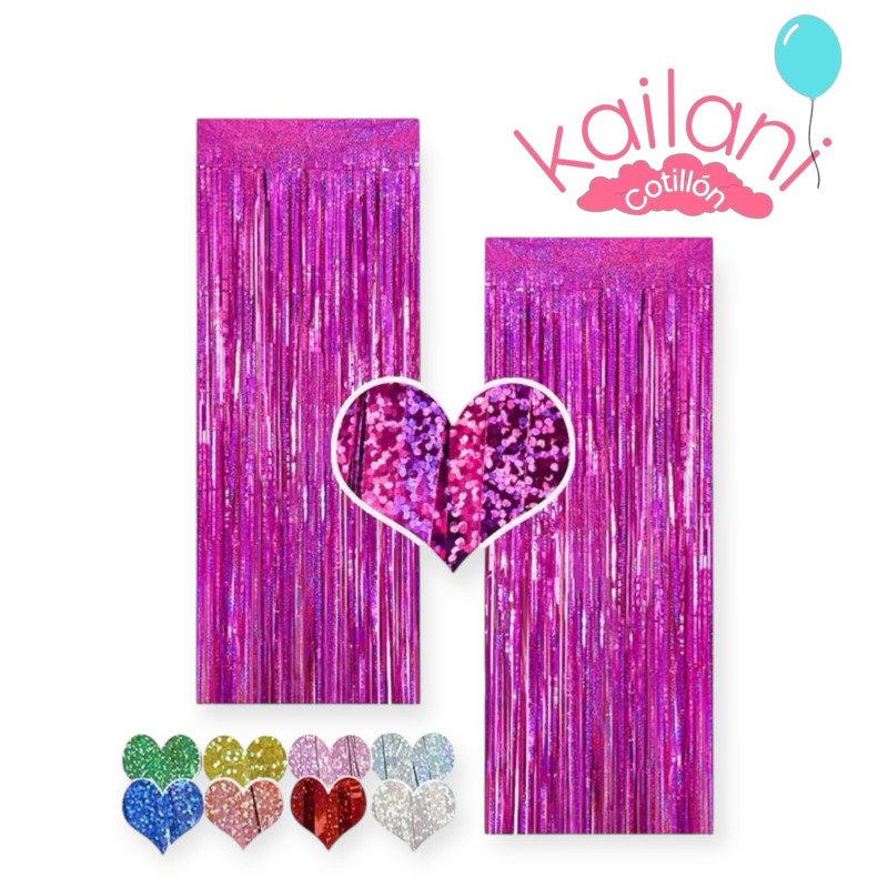 CORTINA HOLOGRAFICA FUCSIA *1U