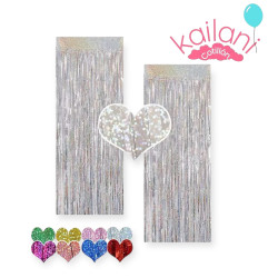 CORTINA HOLOGRAFICA PLATA *1U