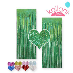 CORTINA HOLOGRAFICA VERDE *1U
