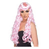 PELUCA ONDULADA LARGA ROSA *1U