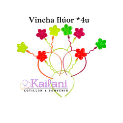 VINCHA FLOR FLUOR *4U