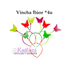 VINCHA MARIPOSA FLUOR *4U