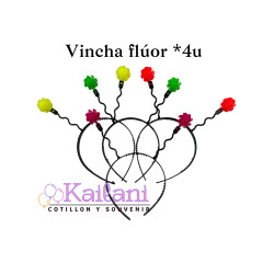VINCHA PELOTITA FLUOR *4U