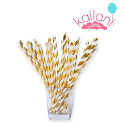 SORBETE POLIPAPEL BLANCO Y ORO  *24U