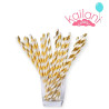 SORBETE POLIPAPEL BLANCO Y ORO  *24U
