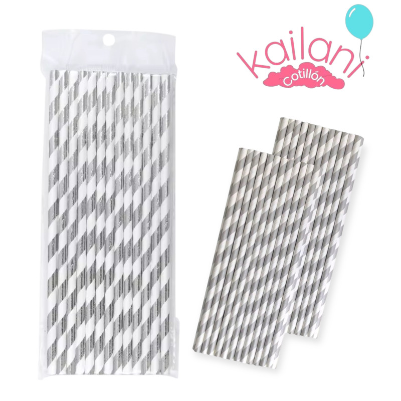SORBETE POLIPAPEL BLANCO Y PLATA  *24U