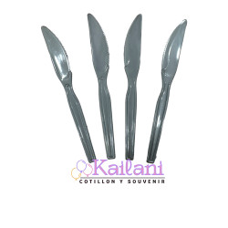 CUCHILLO PLATEADO DE...