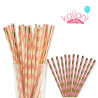 SORBETE POLIPAPEL ROSA Y ORO  *24U
