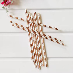 SORBETE POLIPAPEL BLACO Y ROSA GOLD *24U
