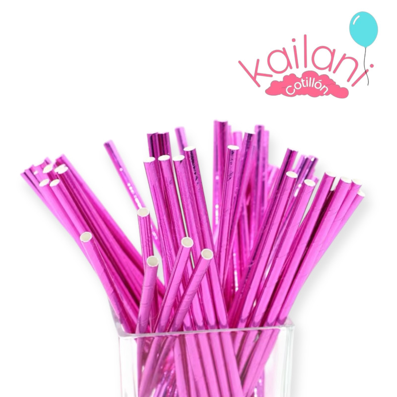 SORBETE POLIPAPEL METALIZADO FUCSIA *24U