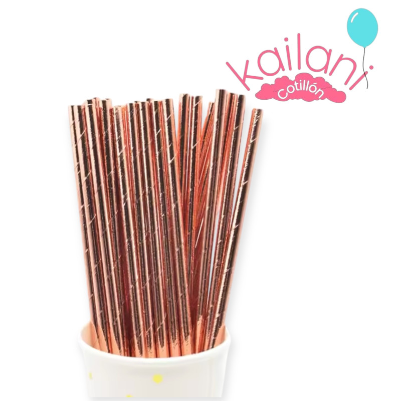 SORBETE POLIPAPEL METALIZADO ROSA GOLD *24U