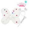 ALAS DE MARIPOSA CON VINCHA Y VARITA ROSA *1U
