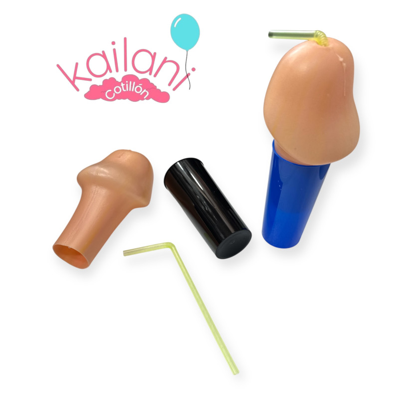 VASO CON PENE Y SORBETE *1U