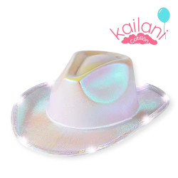 SOMBRERO COWBOY LED BLANCO *1U