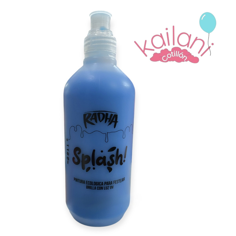PINTURA SPLASH TURQUESA FLUO *1U