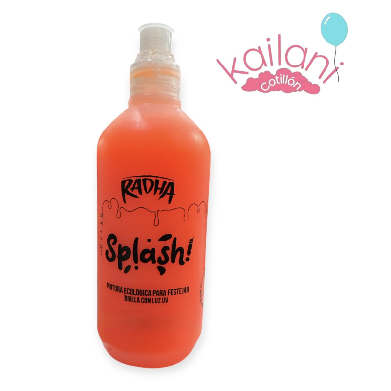 PINTURA SPLASH NARANJA FLUO *1U