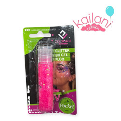 GLITTER EN GEL ROSA FLUO...