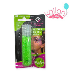 GLITTER EN GEL VERDE FLUO...