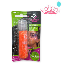 GLITTER EN GEL NARANJA FLUO...
