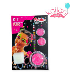 KIT MAQUILLAJE ROSA FLUO *1U