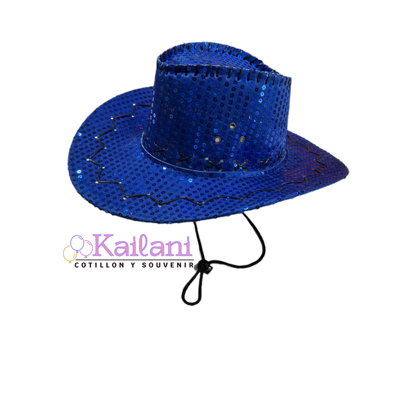 SOMBRERO COWBOY LENTEJUELAS *1U