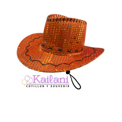 SOMBRERO COWBOY LENTEJUELAS...