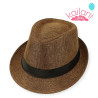 SOMBRERO PANAMEÑO PREMIUM MARRON OSCURO *1U