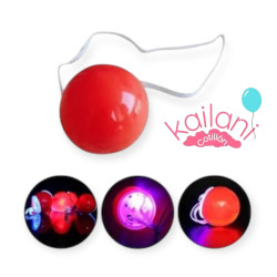 NARIZ DE PAYASO ROJA LED *12U