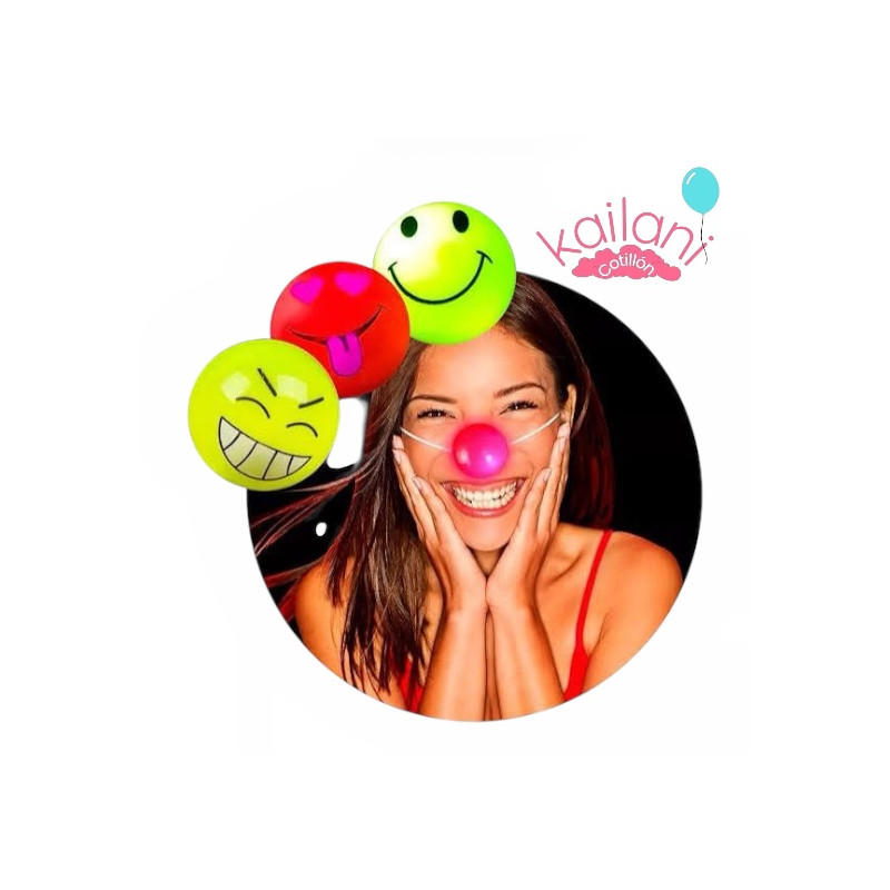 NARIZ EMOTICON AMARILLO LED *12U