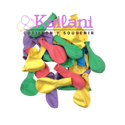 GLOBO PARTY TIME 9" PASTEL SURTIDO   *25U