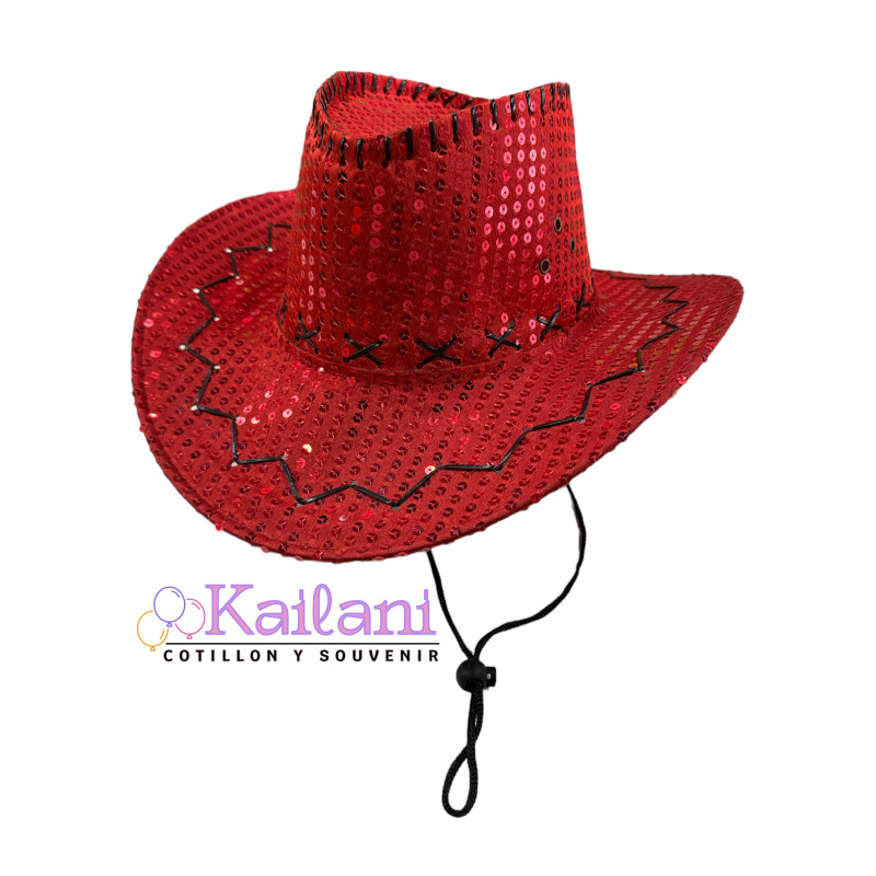 SOMBRERO COWBOY LENTEJUELAS *1U