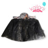 TUTU NEGRO GLITTER 30CM *1U