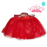 TUTU ROJO GLITTER 30CM *1U