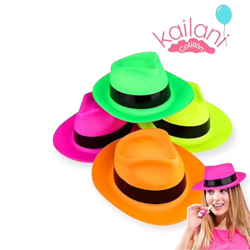 SOMBRERO PLÀSTICO FLUO *6U